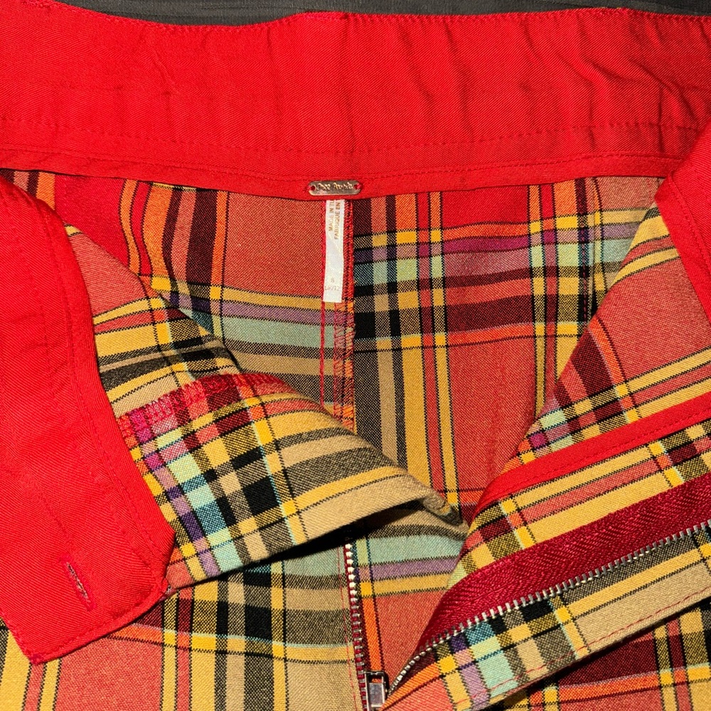 Free People Plaid Pant - size 8